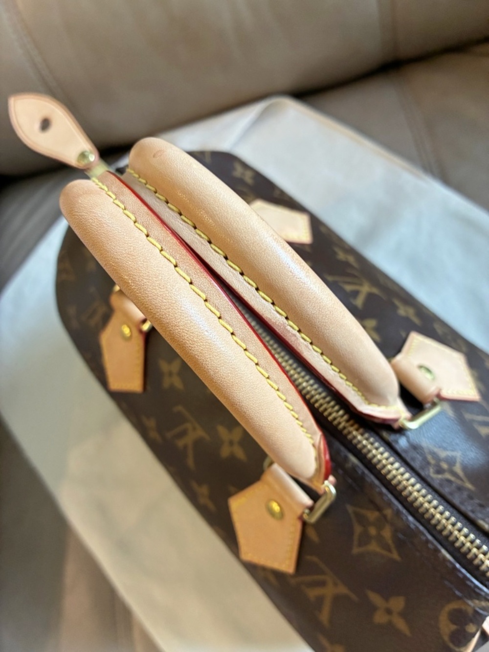 Made in France MicroChip Louis Vuitton Monogram Speedy 25 Classic New Model Bag - Picture 11 of 16